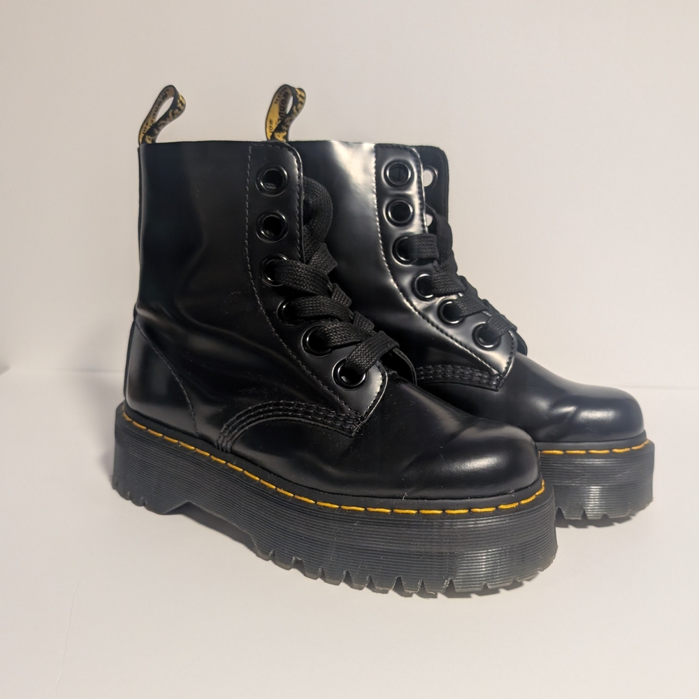 Dr. Martens Molly Black Platform Boots